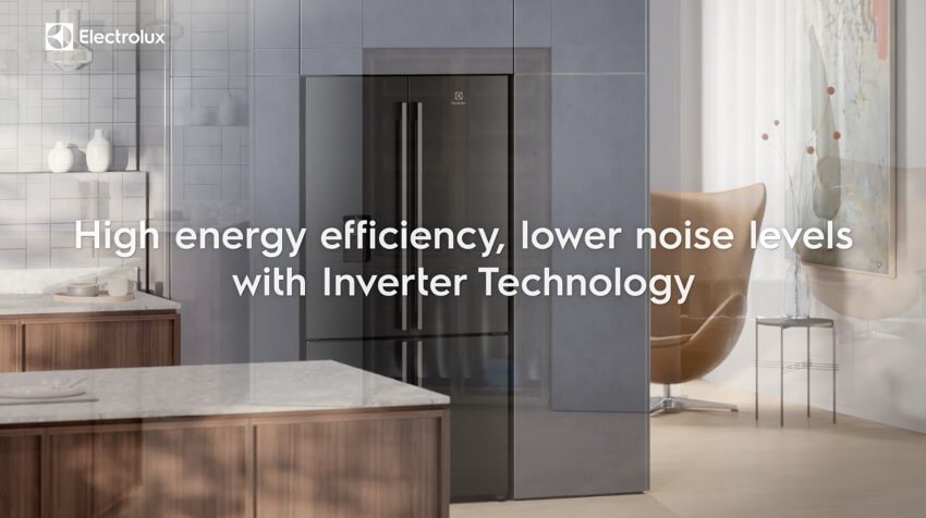 High energy efficiency, lower noise levels with Inverter Technology