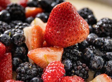 Honey & Yogurt Panna Cotta with Fresh Berries